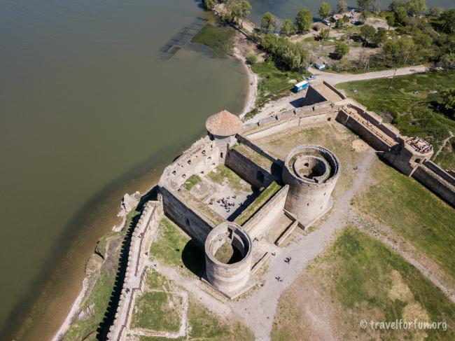 фото Аккерманської фортеці з квадрокоптера