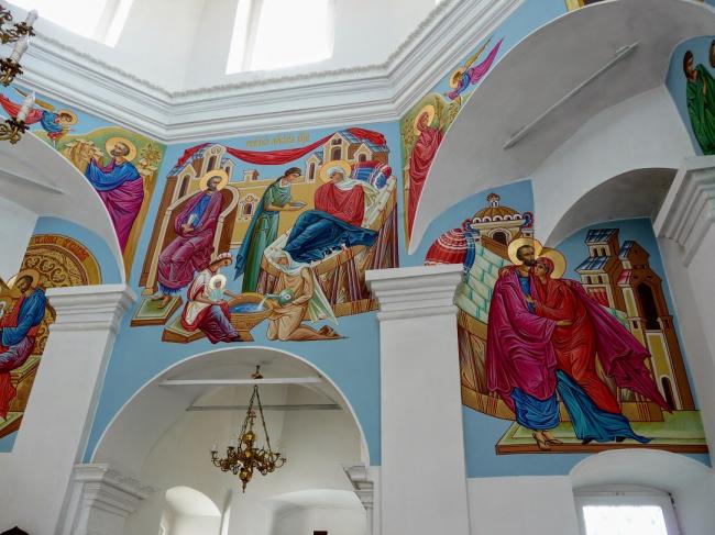 Росписи на стінах Успенської церкви в Китайгороі Дніпровська область