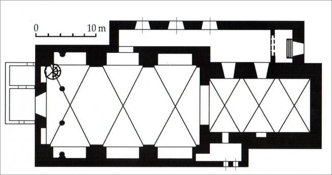 The plan of the building of the Church of St. Casimir