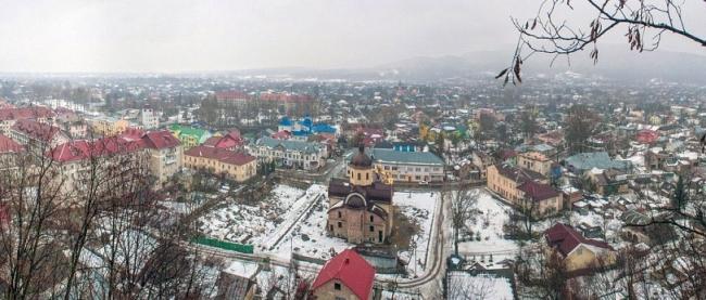 Косів з висоти - Івано-Франківська область