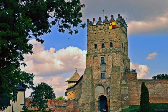 Castle of Lubart in Lutsk - central entrance