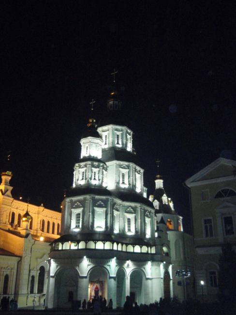 Pokrovsky Cathedral at night - Kharkiv
